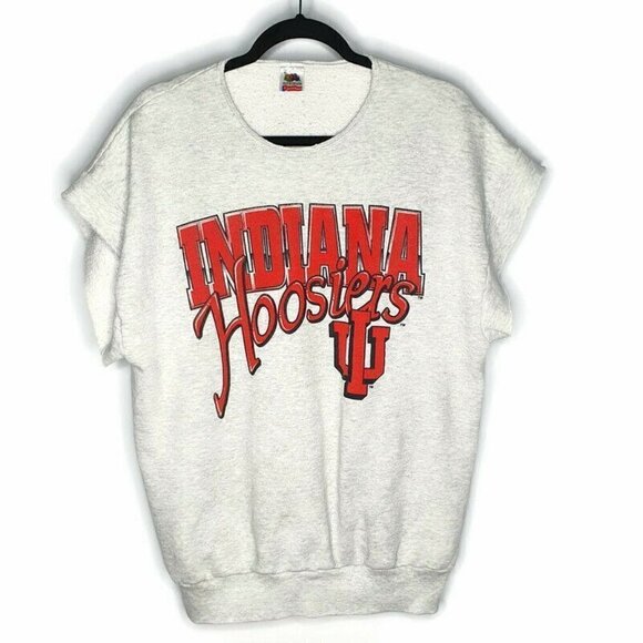 VTG Indiana Hoosiers Sleeveless Sweatshirt - Picture 1 of 6